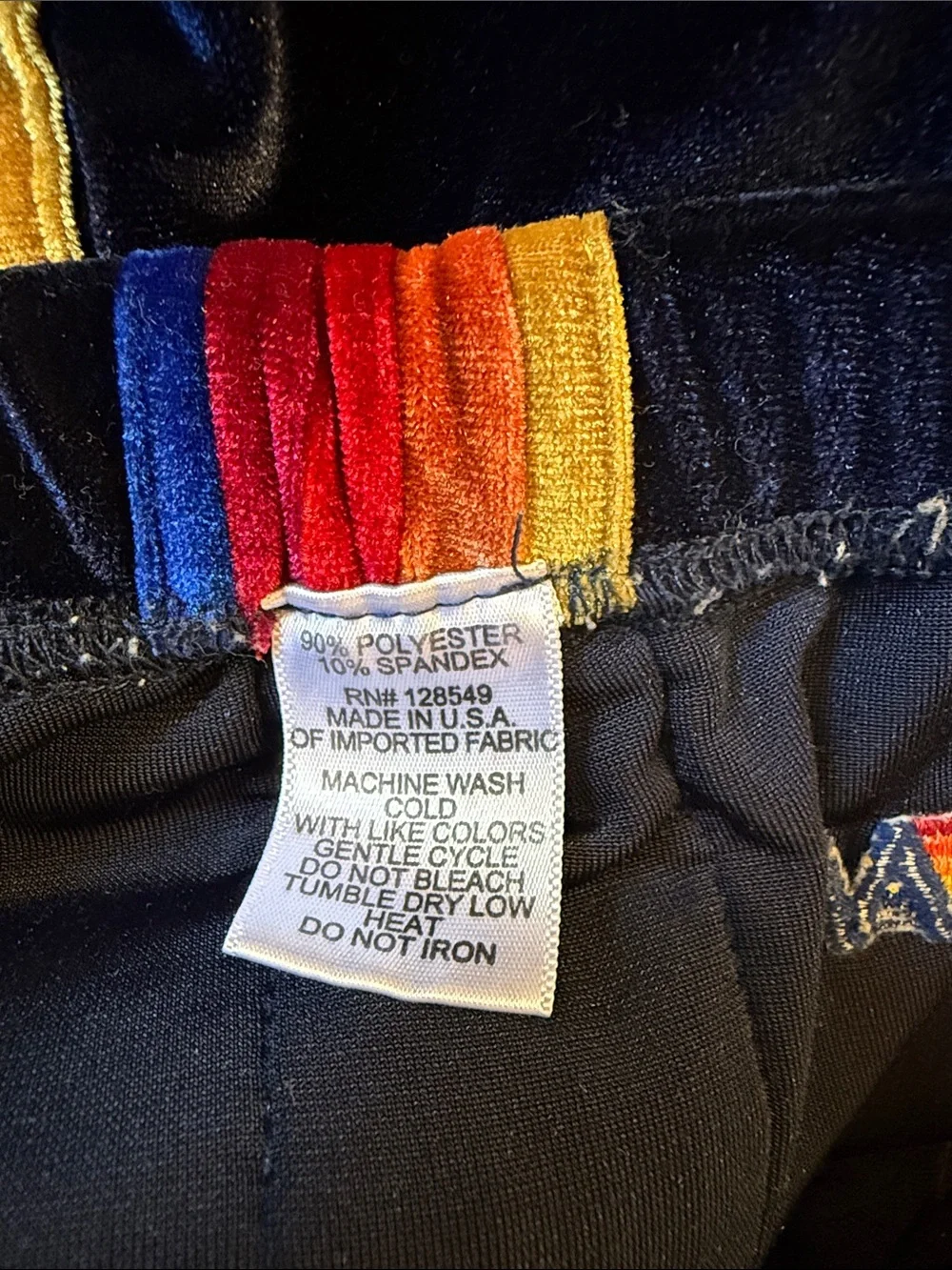 Women’s Aviator Nation Velvet 5 Stripe Jogger Sweatpants Sz Small Navy Blue